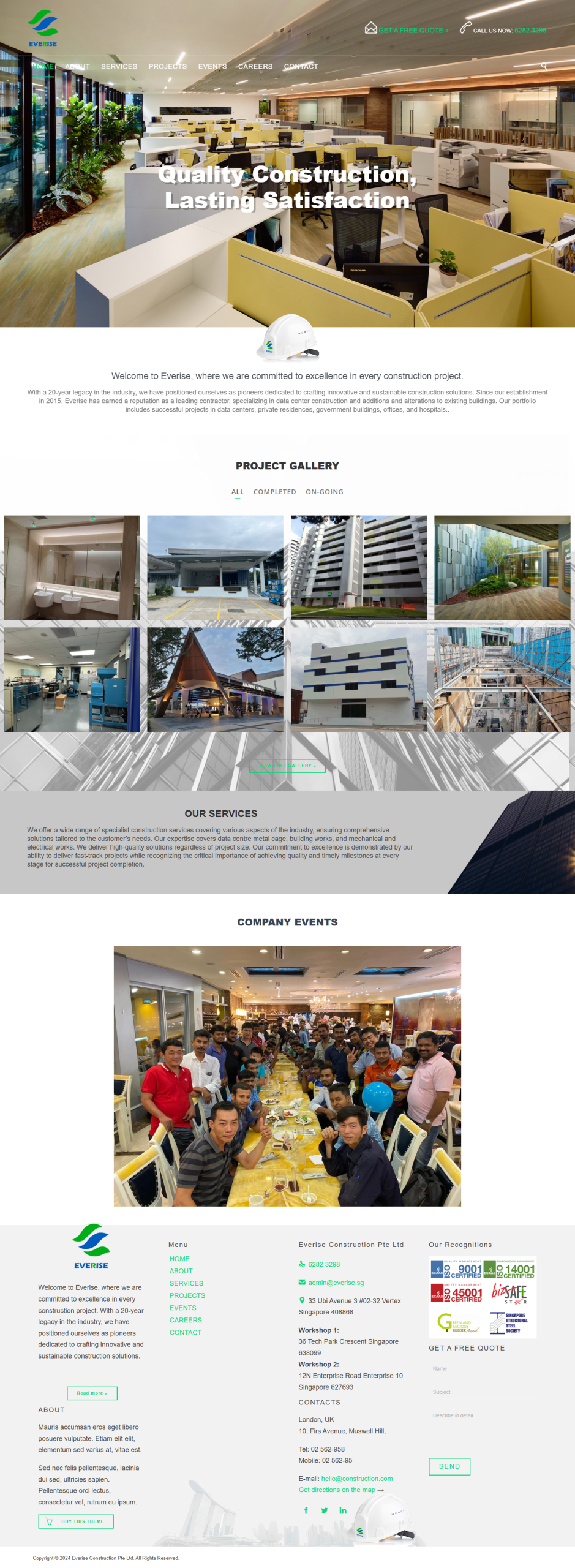 Everise corporate website by Inter8tiv Studio Singapore