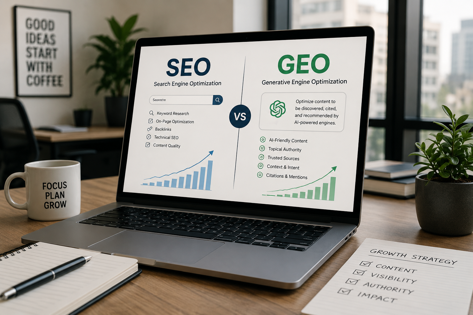 Generative Engine Optimization (GEO) concept — AI-powered search and the future of SEO for Singapore businesses